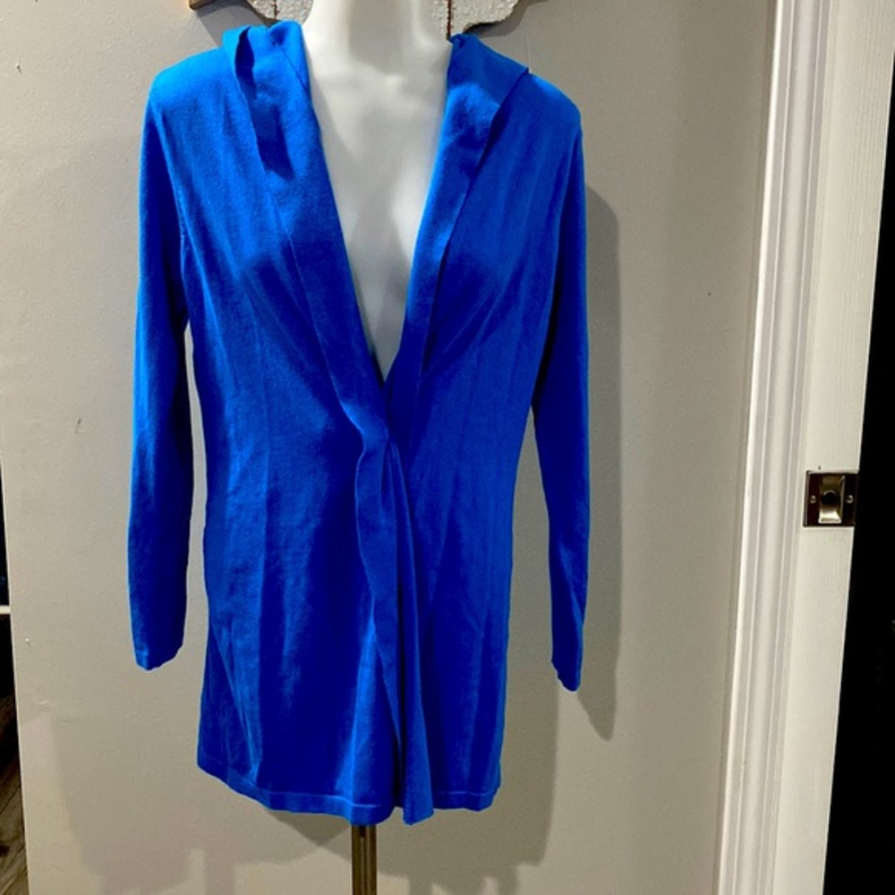 NWT! Cyrus Blue Cardigan with a Hoodie